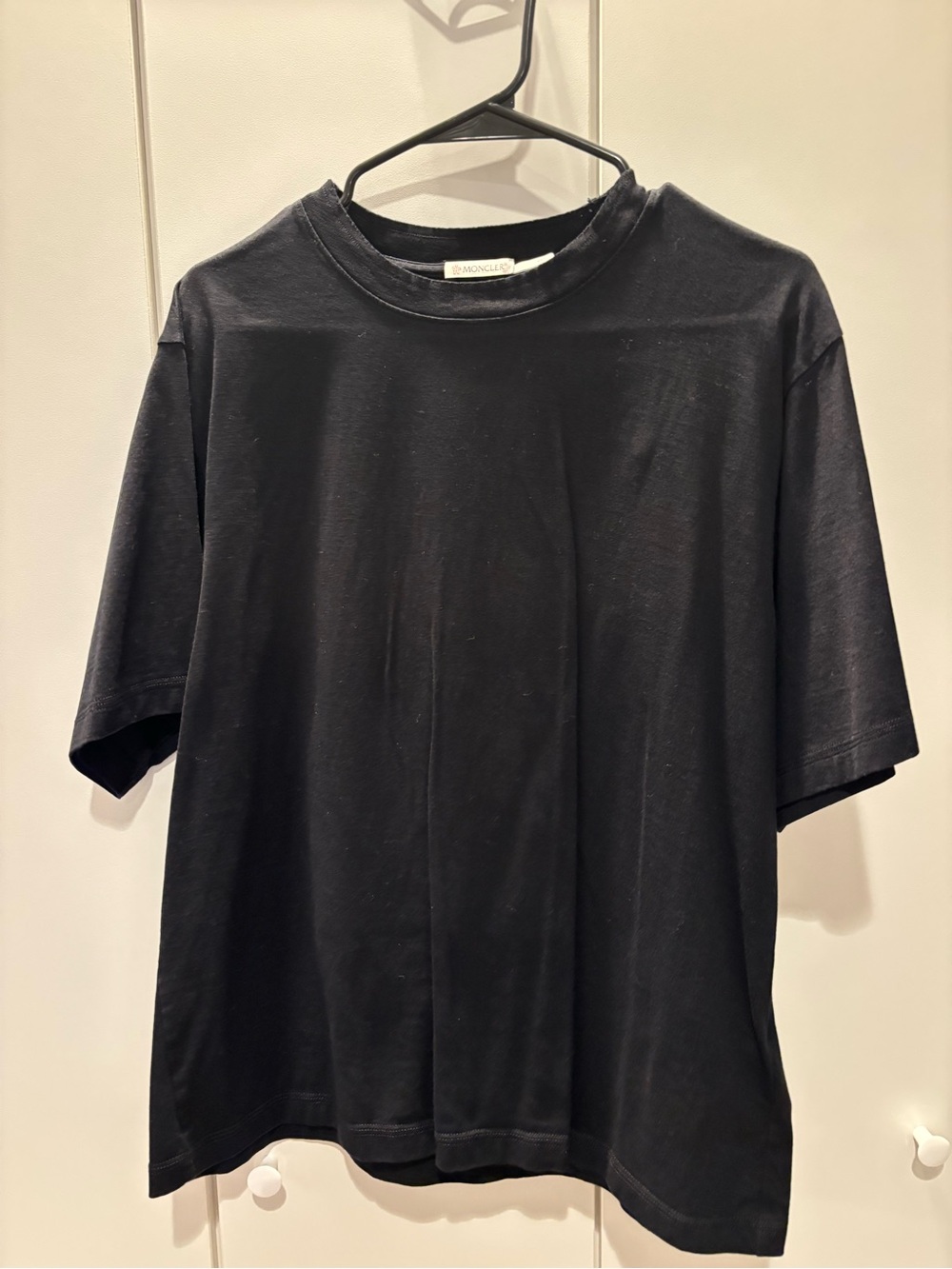Moncler Black Short Sleeve Crewneck Tee -Alicia Keys